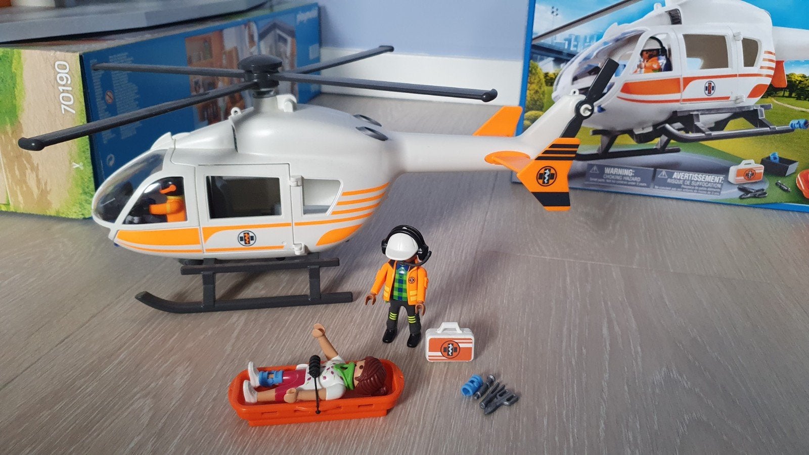 playmobil trauma helicopter, Kinderen en Baby's, Speelgoed | Playmobil, Ophalen of Verzenden, Zo goed als nieuw