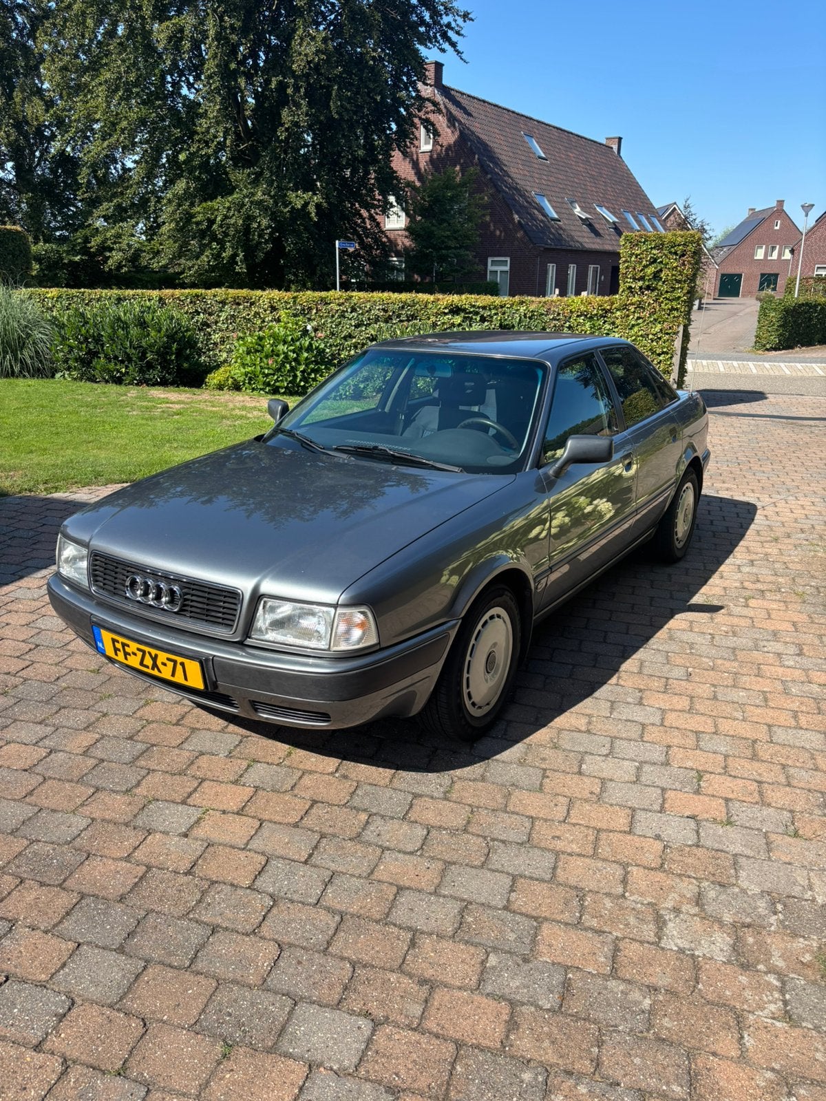Audi 80 2.0 E 66KW U9 1992 Grijs, Voorwielaandrijving, 1160 kg, Stof, 1984 cc