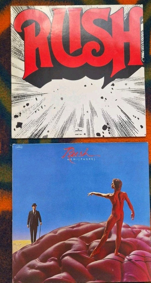 Rush - Rush (LP) en Hemispheres (LP), LP, Gebruikt, Originele persing, Ophalen of Verzenden