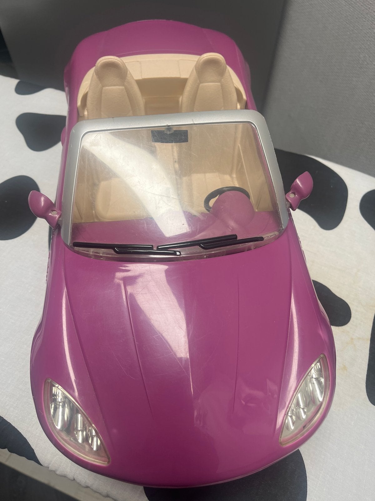 Barbie Cabrio Auto - Speelgoedvoertuig, Ophalen of Verzenden, Gebruikt