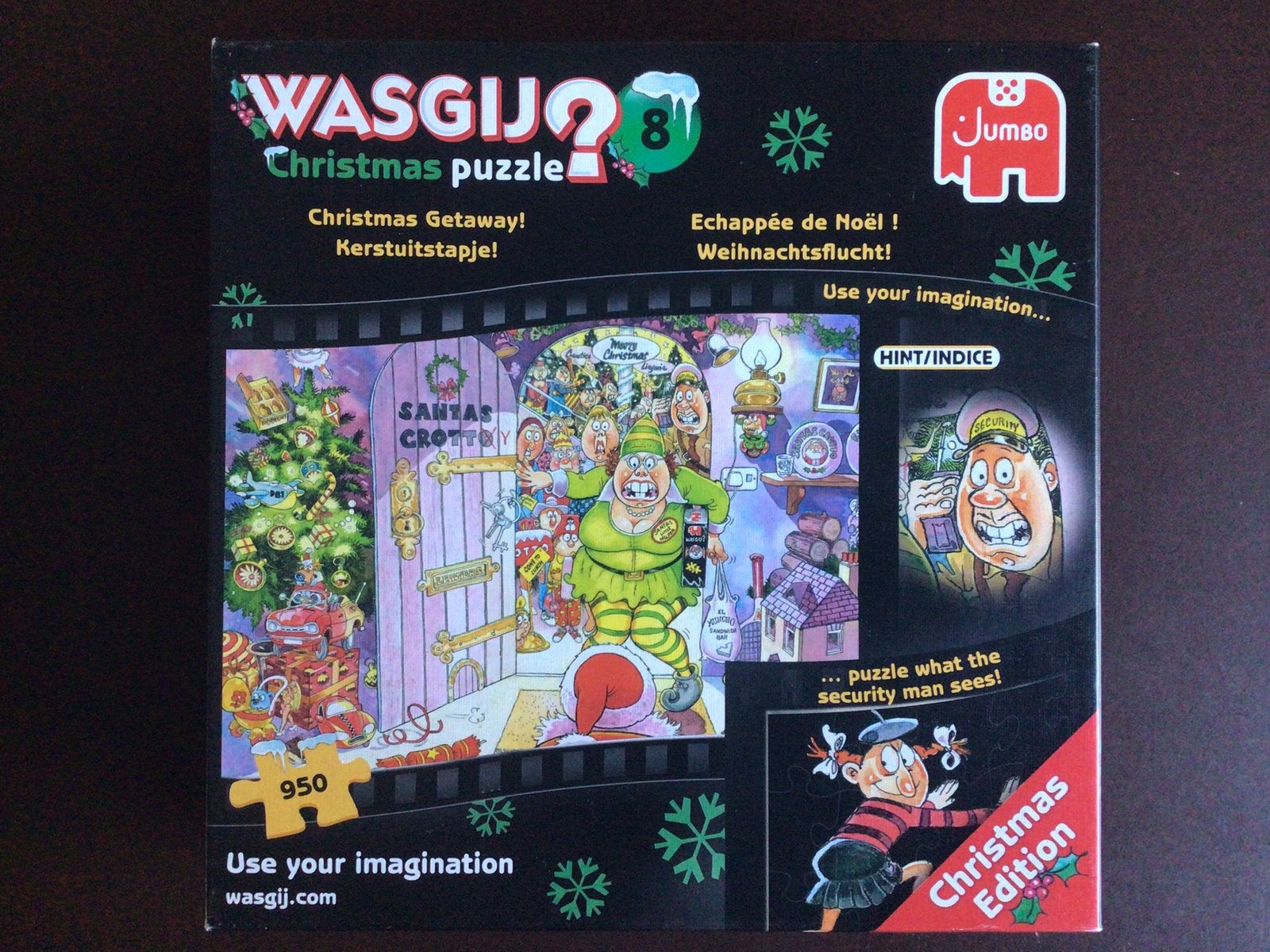 Wasgij puzzel. Kerstuitstapje. Christmas 8. 950 stukjes., Ophalen, 500 t/m 1500 stukjes, Zo goed als nieuw