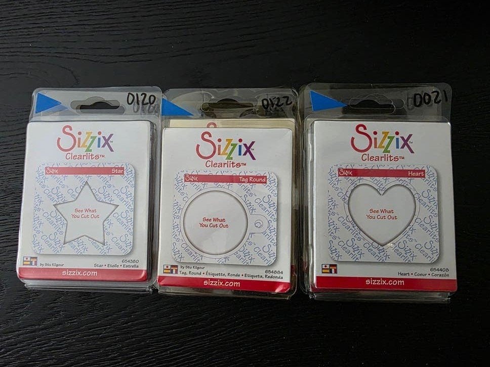 3 Sizzix Clearlits stansmallen voor scrapbooking - Nieuw, Ophalen of Verzenden, Nieuw, Frame of Mal, Sizzix