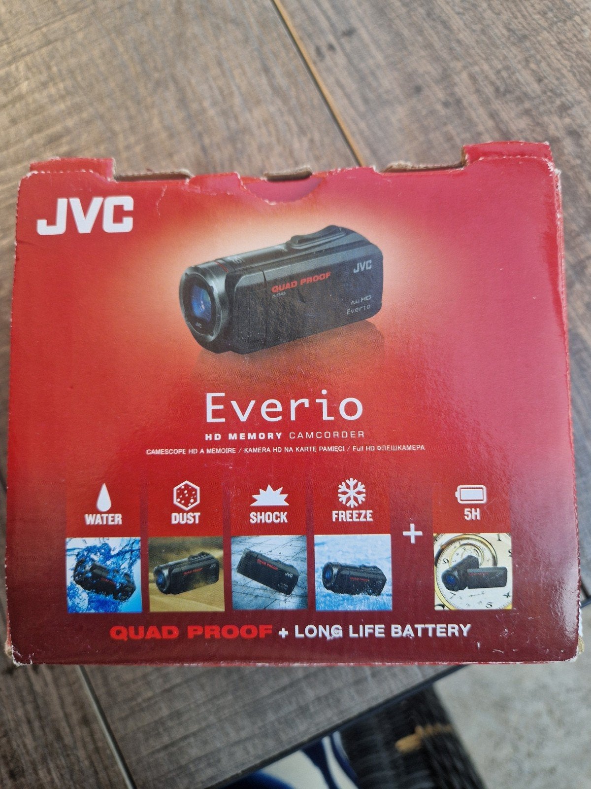 JVC Everio HD Memory Camcorder - Quad Proof Full HD, Gebruikt, JVC, Ophalen of Verzenden, Geheugenkaart