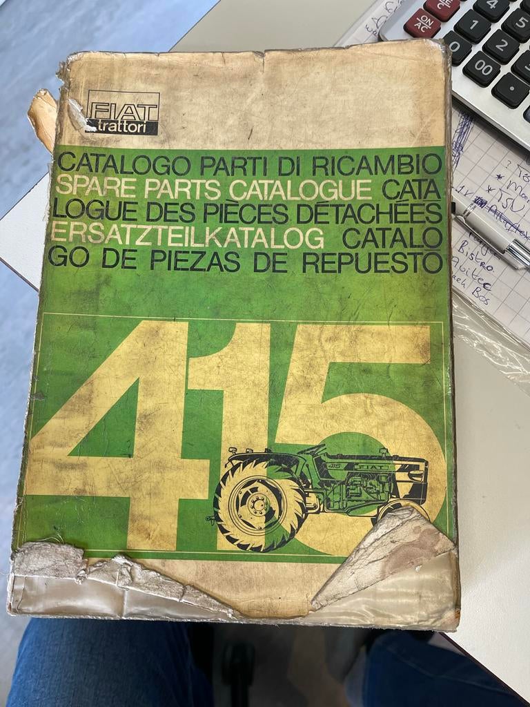 Fiat 415 Onderdelen Catalogus - Origineel Fiat Trattori, Boeken, Ophalen of Verzenden, Gelezen