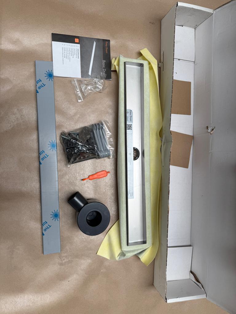 Easy Drain Basic Drain BD-70-Z douchegoot 70 cm, Ophalen, Nieuw, Rvs, Douche