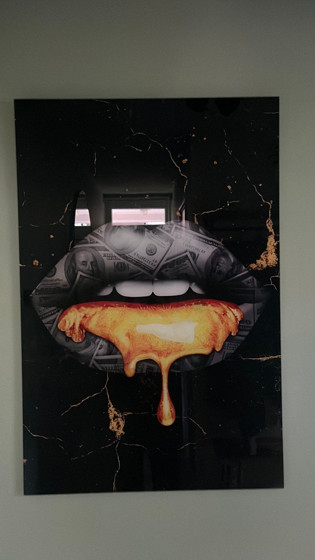 Glazen muurschilderij, Ophalen
