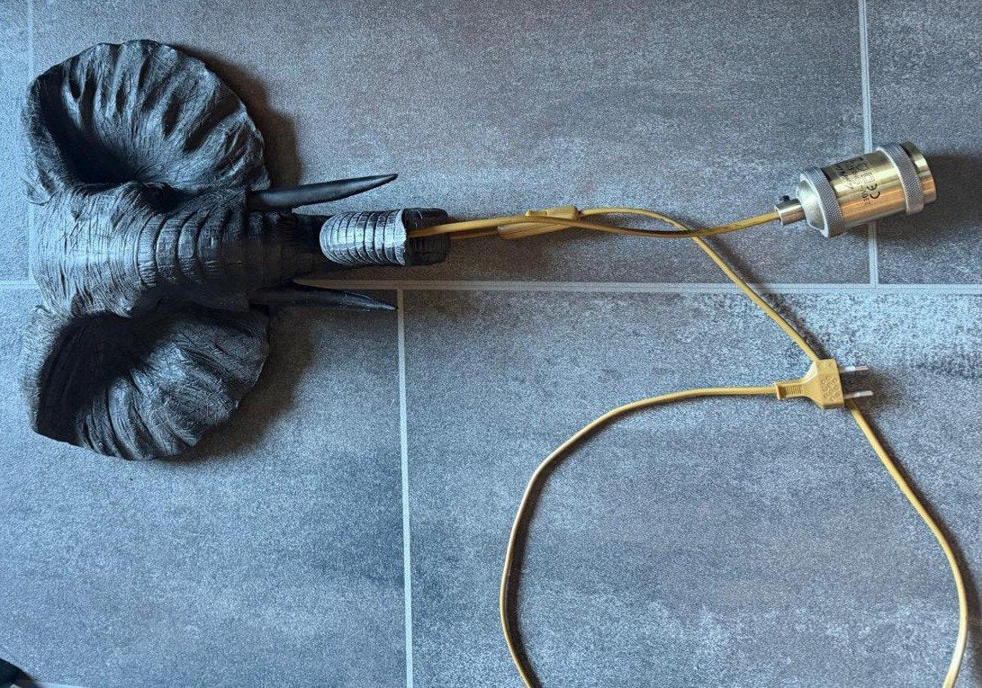 olifanten lamp, Ophalen