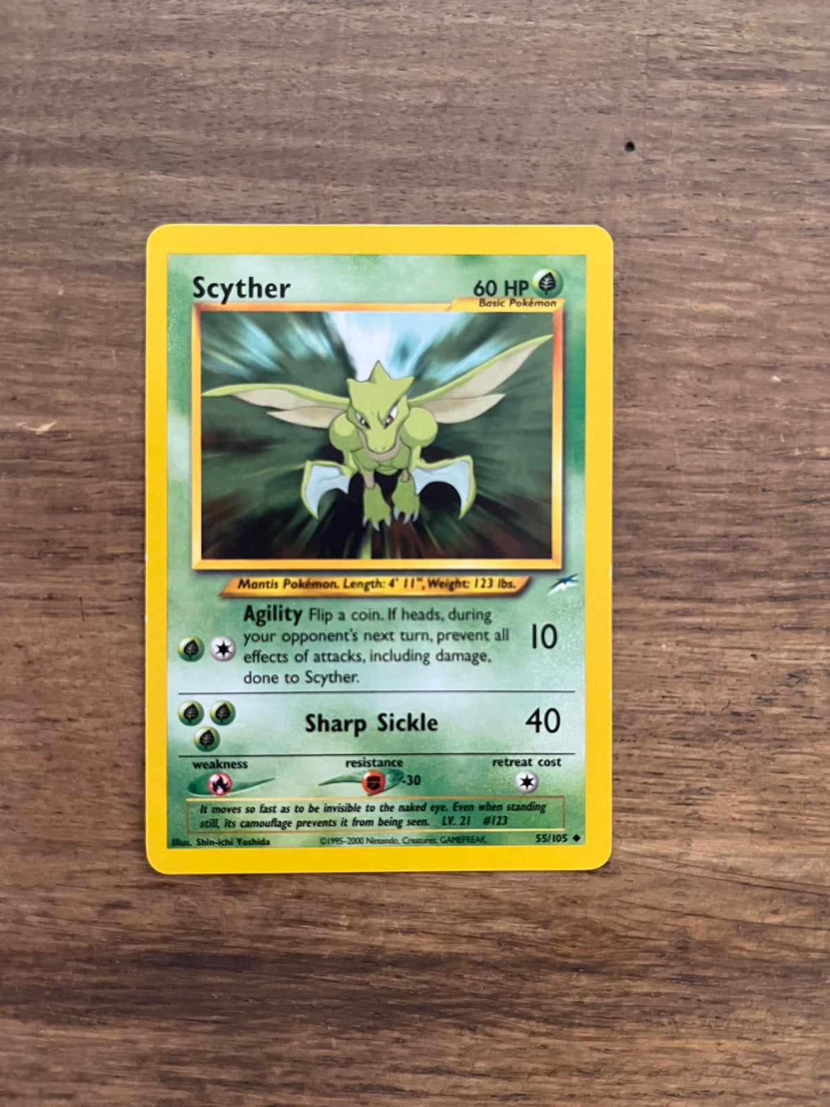 Scyther 55/105 - Neo Destiny, Ophalen of Verzenden, Zo goed als nieuw, Losse kaart
