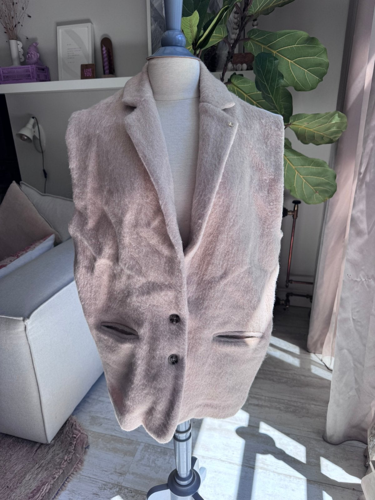 Nieuwe blazer gilet van 10 Days maat s, Ophalen of Verzenden, Nieuw, Maat 36 (S), Beige