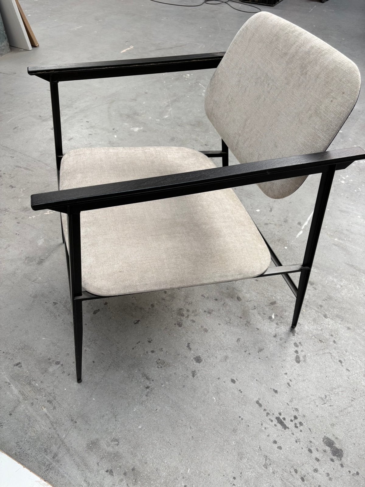 Ethnicraft design fauteuil, Ophalen, Zo goed als nieuw, Zwart, Eén