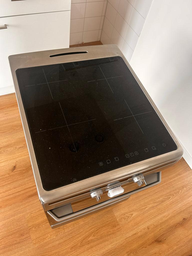 Inventum Vrijstaand Inductie Fornuis met Oven, Ophalen, Gebruikt, Hete lucht, 60 cm of meer