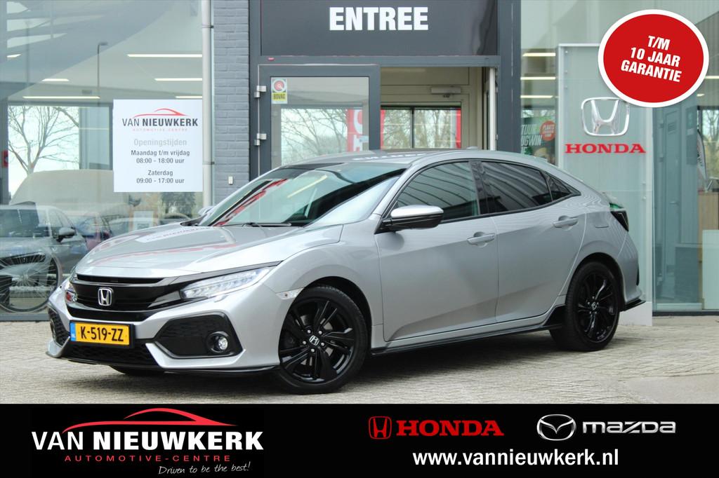 HONDA Civic 1.5 i-VTEC 182pk 5D Sport | Black Edition | Clim, Auto's, Honda, 12 maanden, Stof, 4 cilinders, Lichtsensor