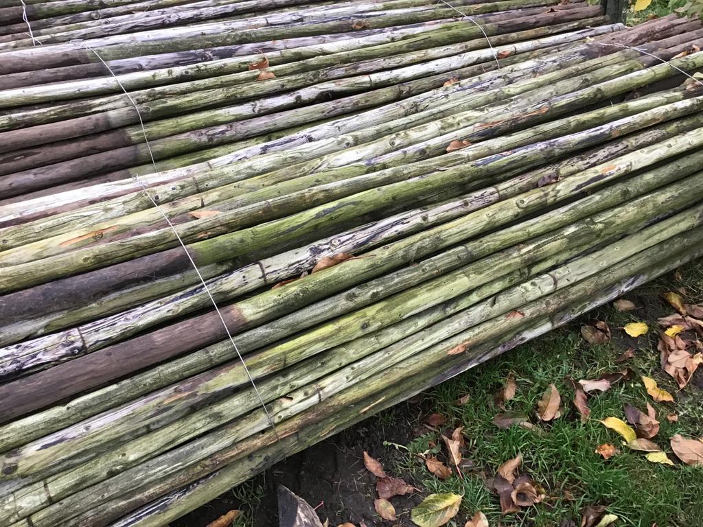 Boompalen 3.00x9 en 2.50x6 gebruikt, nog goede palen, Tuin en Terras, Palen, Balken en Planken, Ophalen, Gebruikt, 250 cm of meer