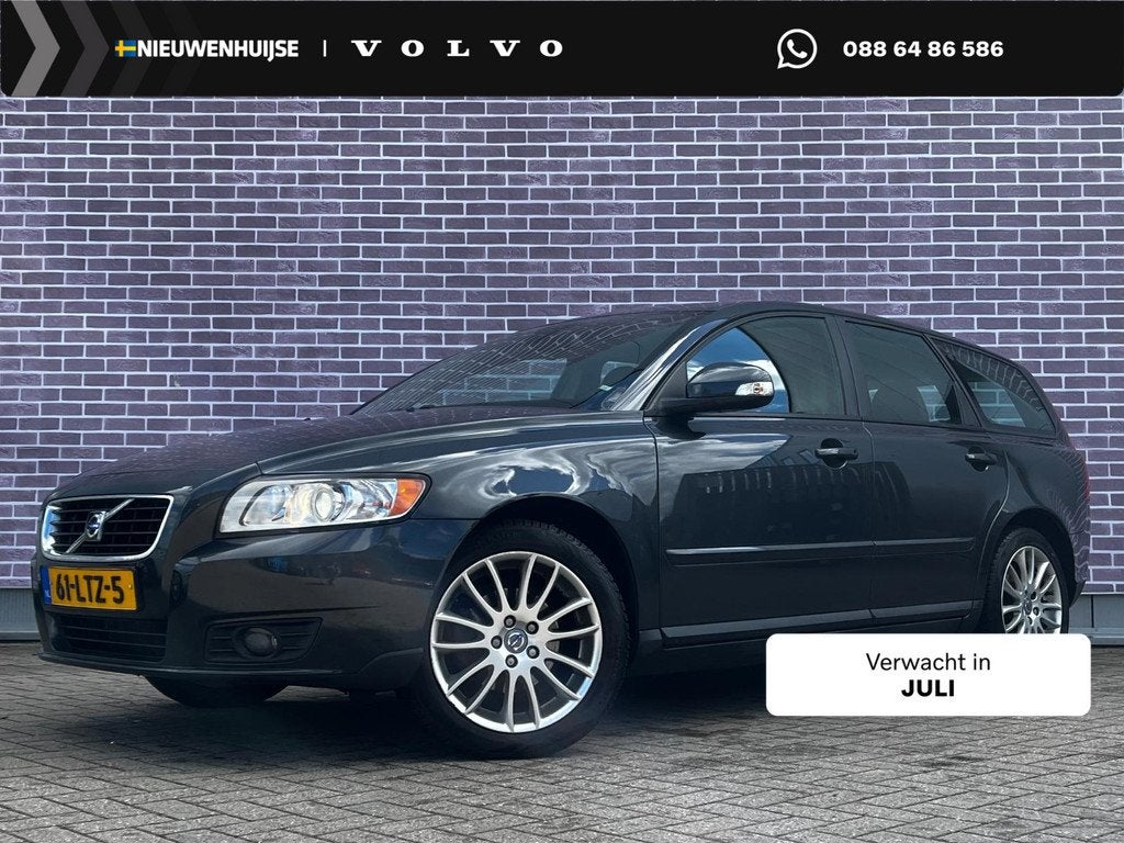 Volvo V50 2.0 Sport | Navigatie | Bluetooth | Parkeersensore, Gebruikt, Zwart, 4 cilinders, 1283 kg