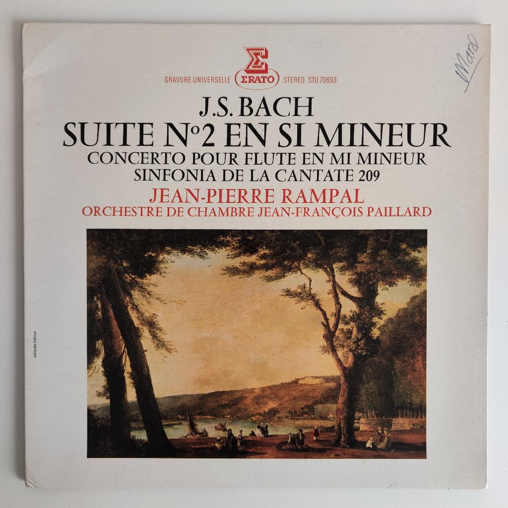 J.S. Bach ‎– Suite No. 2 En Si Mineur (Vinyl), Cd's en Dvd's, Vinyl | Klassiek, LP, Gebruikt, Overige typen, Ophalen of Verzenden