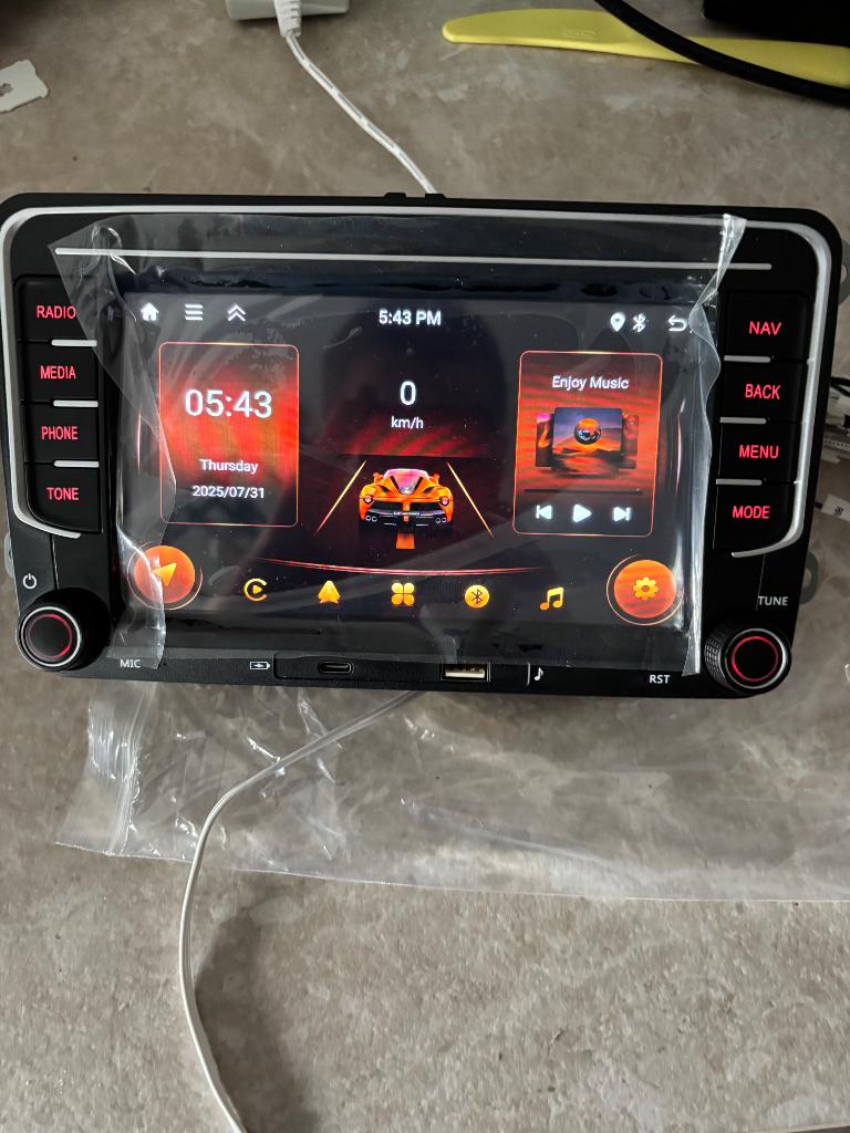 RNS 510 look radio Apple CarPlay Bluetooth Volkswagen, Ophalen of Verzenden, Nieuw