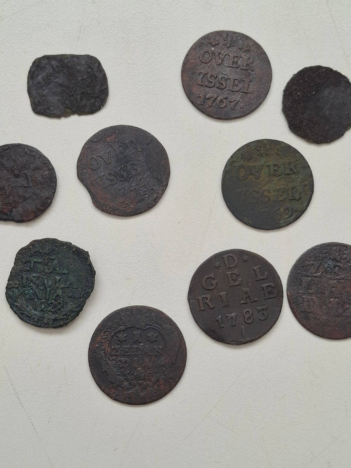 Lot duiten, Postzegels en Munten, Ophalen of Verzenden