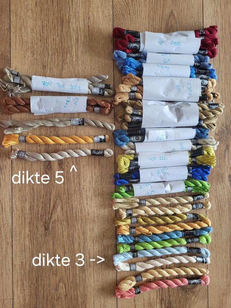 Borduurgaren J.S. Schürer - dikte 3 en 5, Ophalen of Verzenden, Zo goed als nieuw, Borduurgaren of Zijde