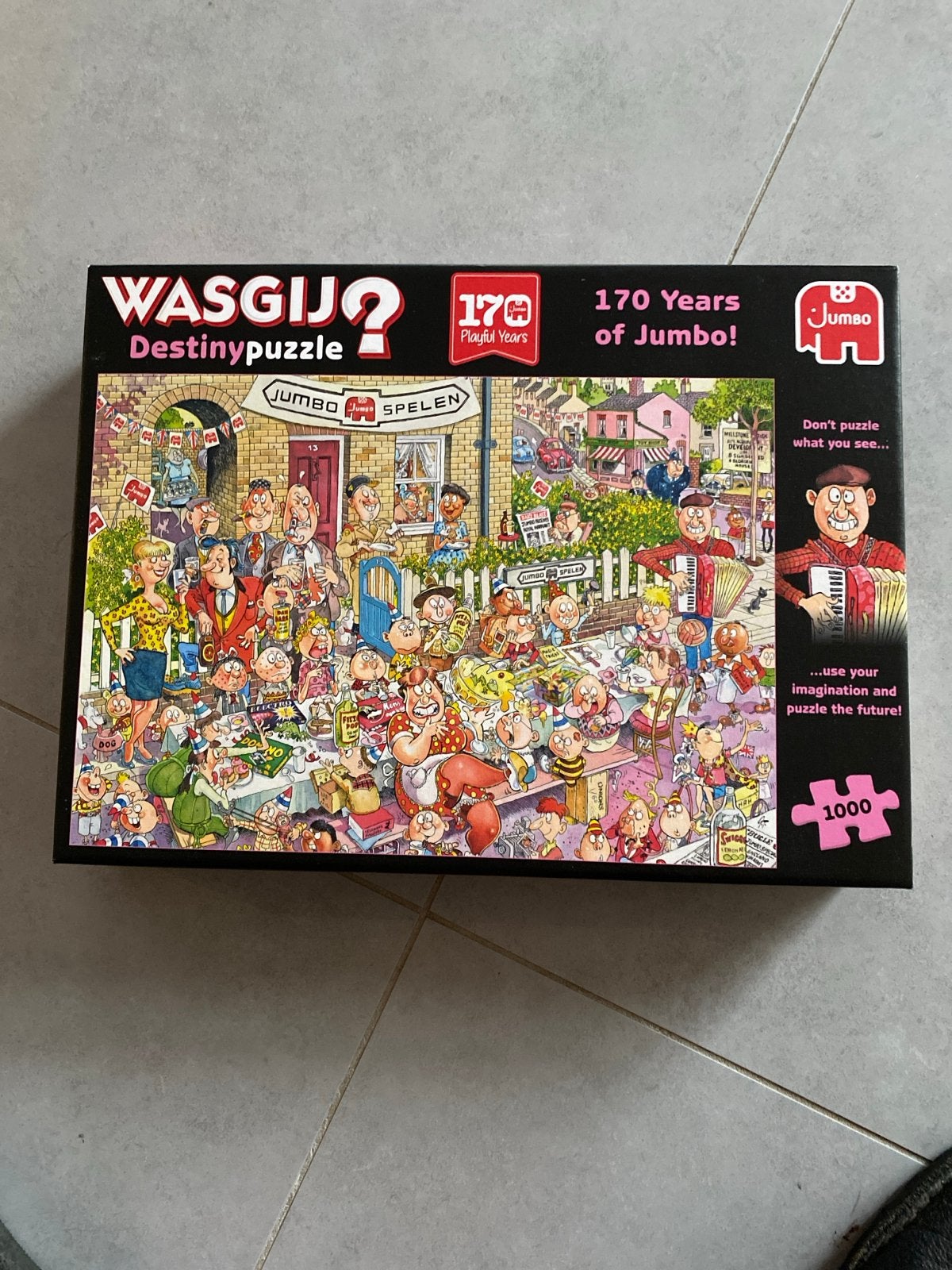 Wasgij? Destiny Puzzel - 170 Jaar Jumbo - 1000 stukjes, Ophalen of Verzenden, 500 t/m 1500 stukjes, Zo goed als nieuw, Legpuzzel