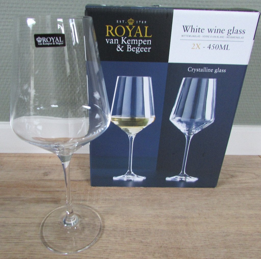 Royal van Kempen & Begeer wijnglazen, Glas of Glazen, Nieuw, Ophalen of Verzenden, Glas