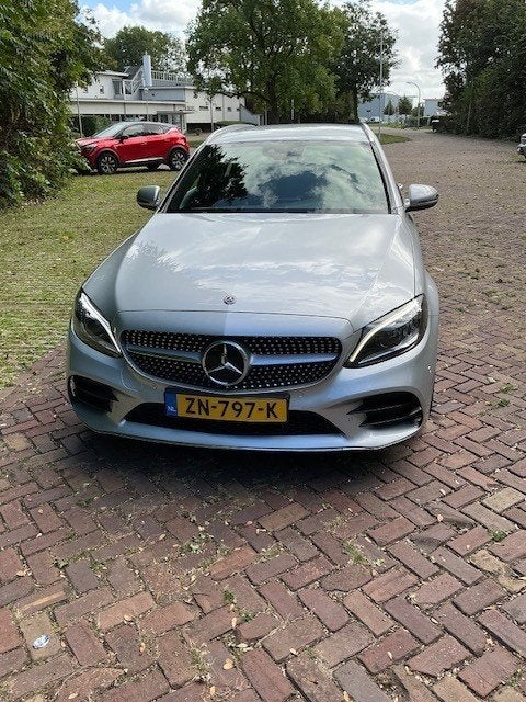 Mercedes-Benz C-Klasse C200 184pk 9G-TRONIC 2019 Grijs, Auto's, 1800 kg, Zwart, 4 cilinders, 1465 kg