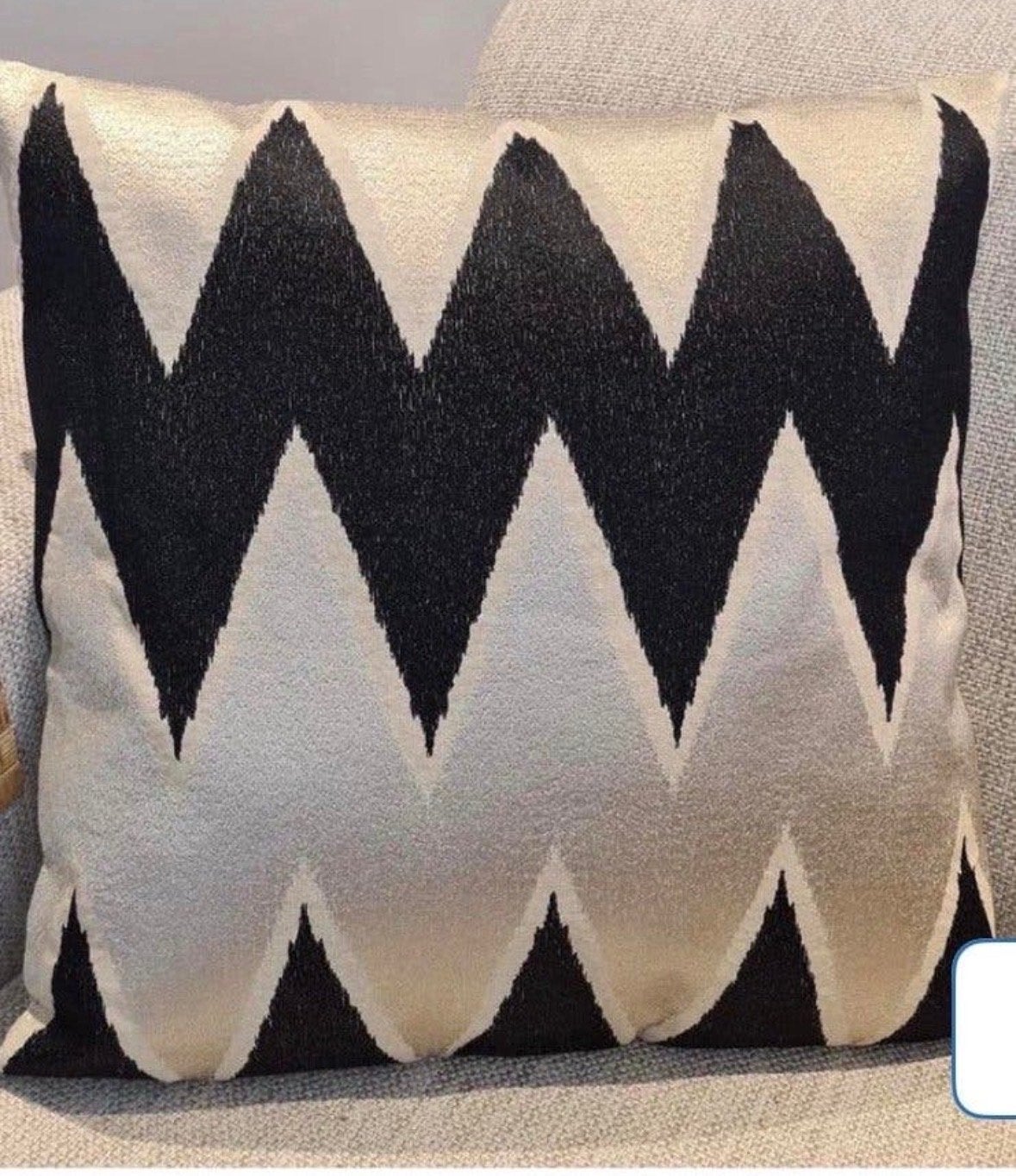 Design kussen Diga Colmore 50x50, Huis en Inrichting, Overige merken, Verzenden, Zwart, Vierkant