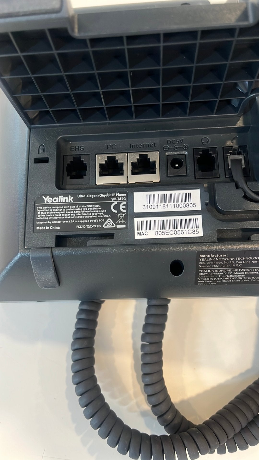 Yealink T42G VoIP Telefoons (2 stuks beschikbaar), Ophalen of Verzenden, Nieuw, Telefoon