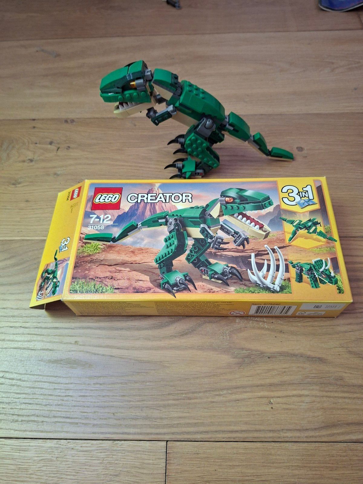 Lego Creator 31058 Groene Dinosaurus T-Rex 3-in-1, Compleet, Lego, Ophalen of Verzenden, Zo goed als nieuw