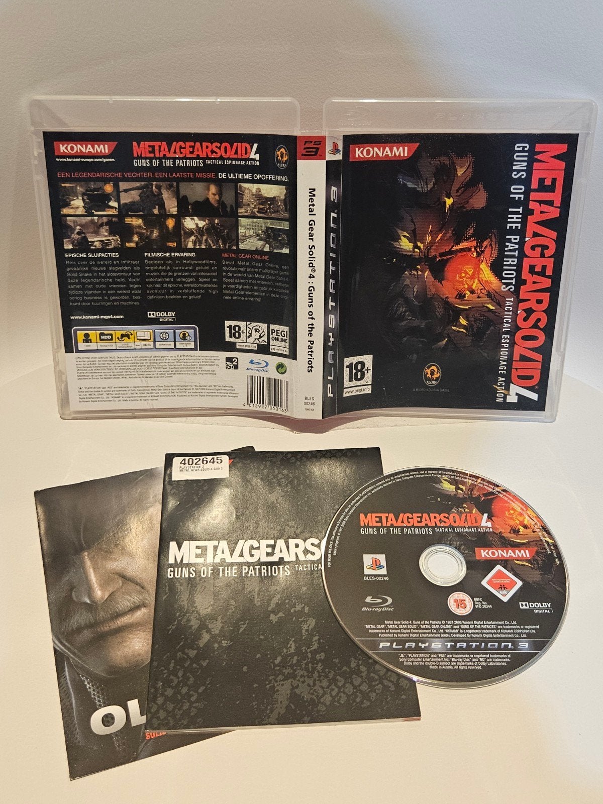 Metal Gear Solid 4 PS3, Avontuur en Actie, Vanaf 18 jaar, 1 speler, Ophalen of Verzenden