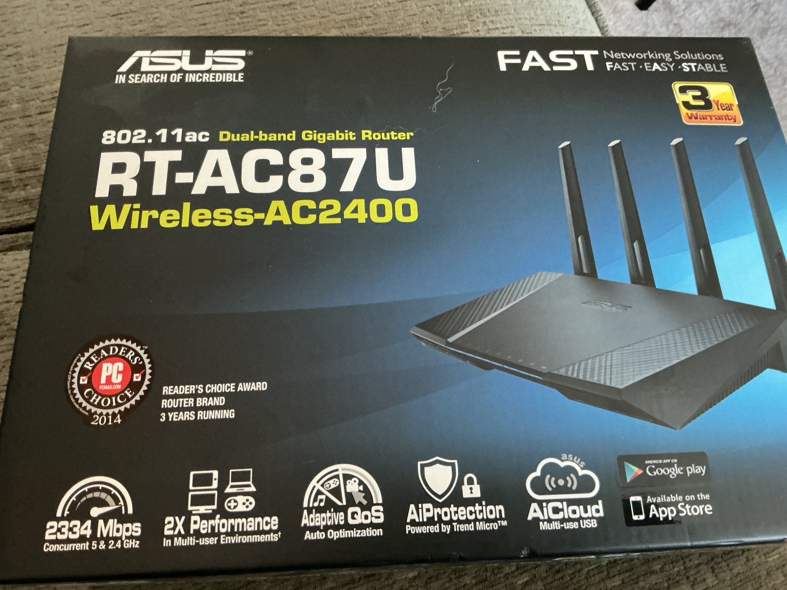 Router ASUS RT-AC87U, Ophalen of Verzenden, Zo goed als nieuw