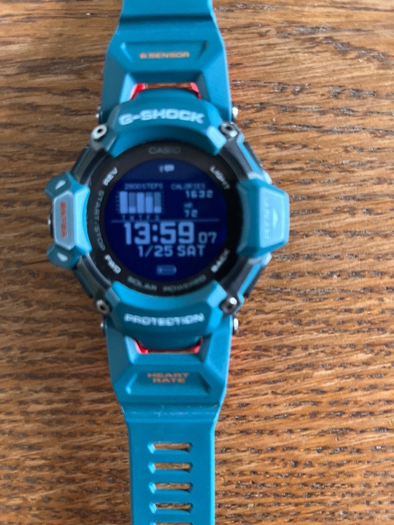 G-Shock GBD-H2000 Petrol/groen, Sieraden, Tassen en Uiterlijk, Hoogte, Casio G-Shock, Blauw, Ophalen of Verzenden