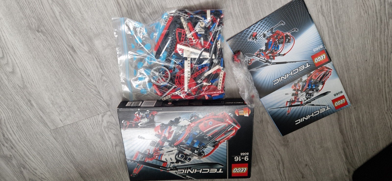 Lego Technic 8068 Helikopter met doos en instructies, Compleet, Gebruikt, Lego, Ophalen of Verzenden