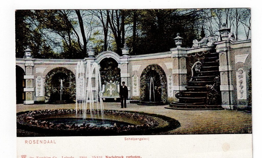 Rosendaal 1905. Schelpengalerij bij Kasteel Rosendael., Ophalen of Verzenden, Voor 1920, Ongelopen, Gelderland