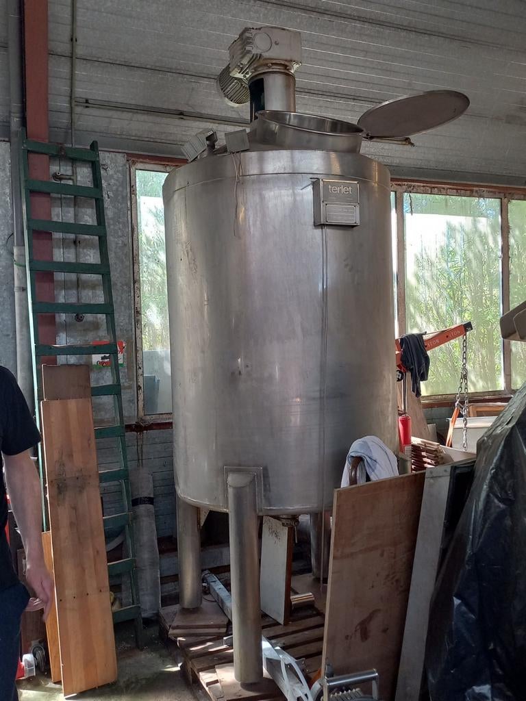 RVS Telet tank met hekroerwerk, Ophalen, Gebruikt