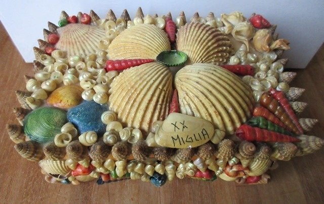 Schelpen kistje doosje sieraden Italie juwelen, Ophalen of Verzenden
