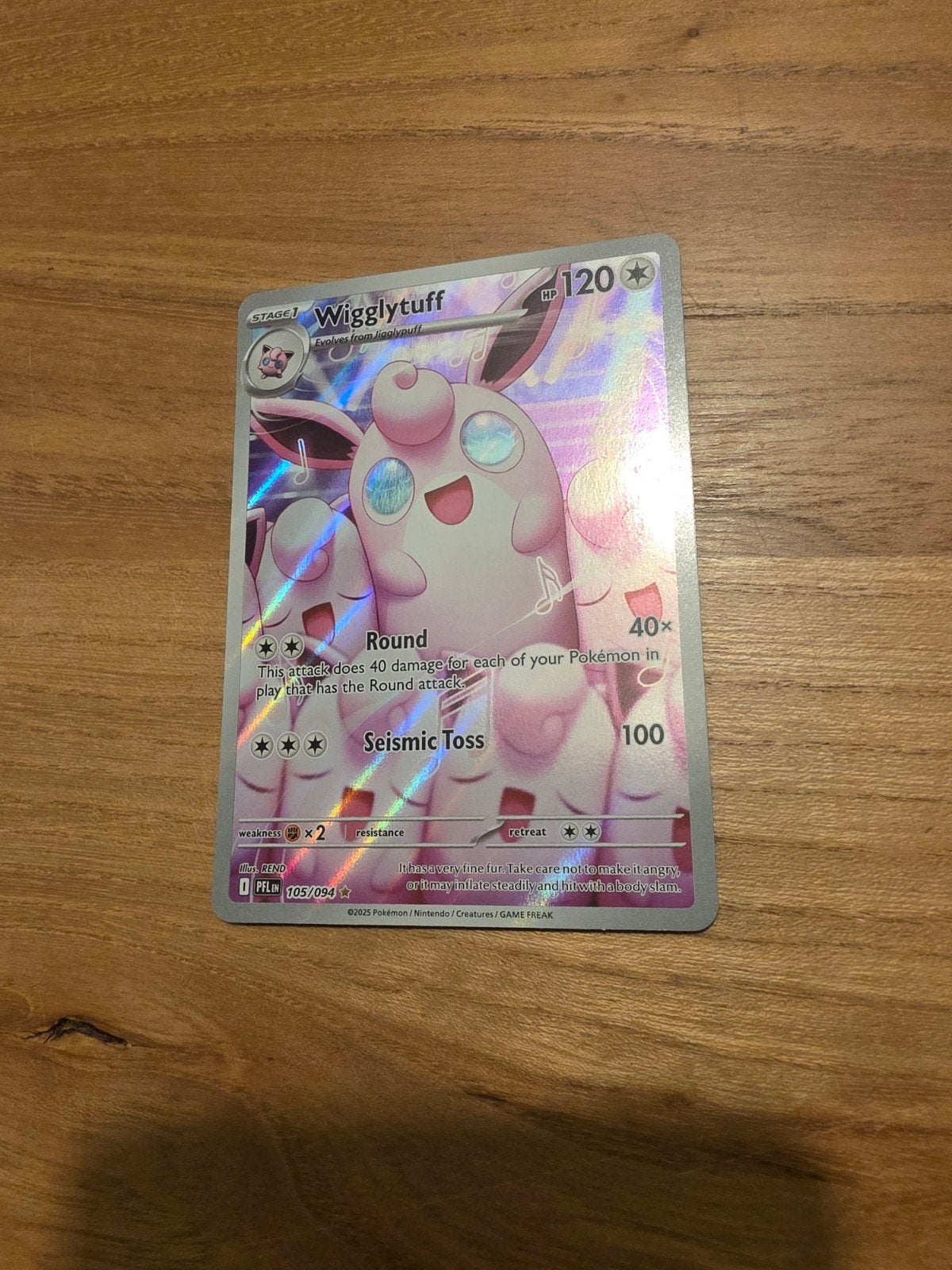 Wigglytuff Art pokemon kaart PFL, Ophalen of Verzenden