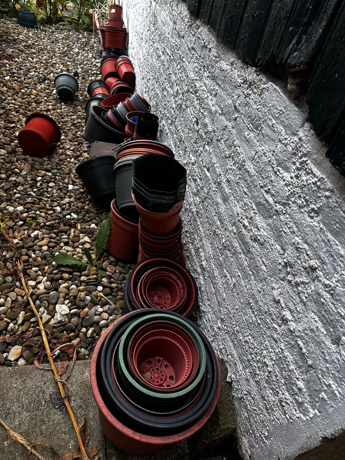 Diverse maten binnen potten, Tuin en Terras, Bloempotten, Ophalen, Kunststof, Gebruikt, Rond