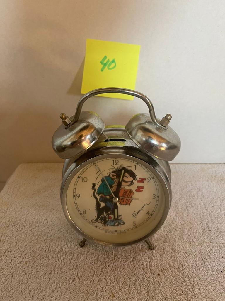 Vintage Gaston Lagaffe Wekker - Uniek Verzamelobject, Ophalen of Verzenden