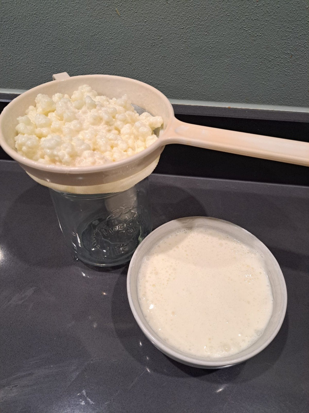 melkkefir, Ophalen