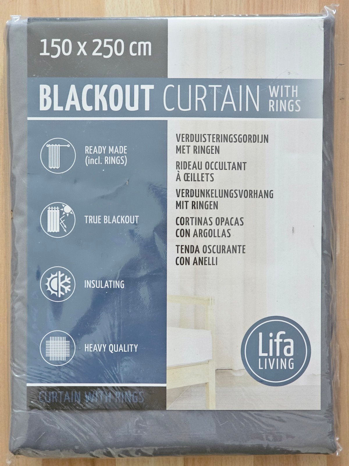 Lifa Living Verduisteringsgordijn 6stuks 150x250/260., Ophalen, Nieuw, Gordijn, Polyester