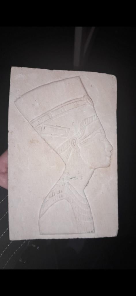 Egyptisch reliëf Nefertiti, Antiek en Kunst, Ophalen of Verzenden