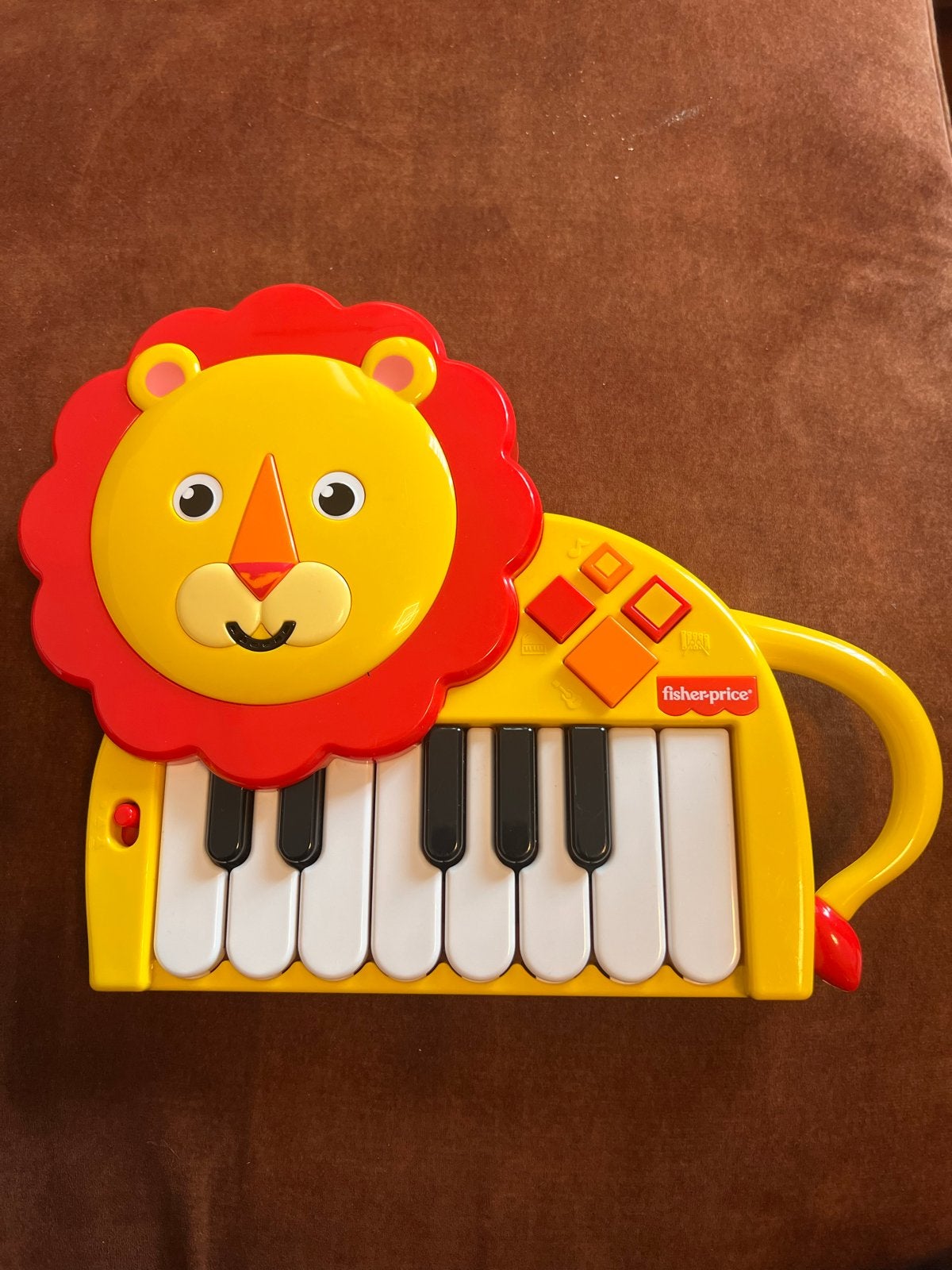 Fisher-Price Leeuw Piano Speelgoed met Geluid, Kinderen en Baby's, Speelgoed | Fisher-Price, Ophalen of Verzenden, Zo goed als nieuw
