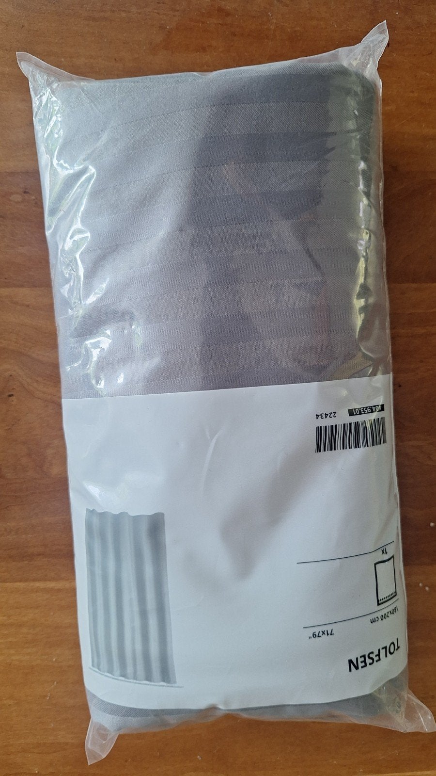 Nieuw IKEA Tolfsen douchegordijn met Hassjon ringen, Ophalen, Nieuw, Grijs, Overige typen