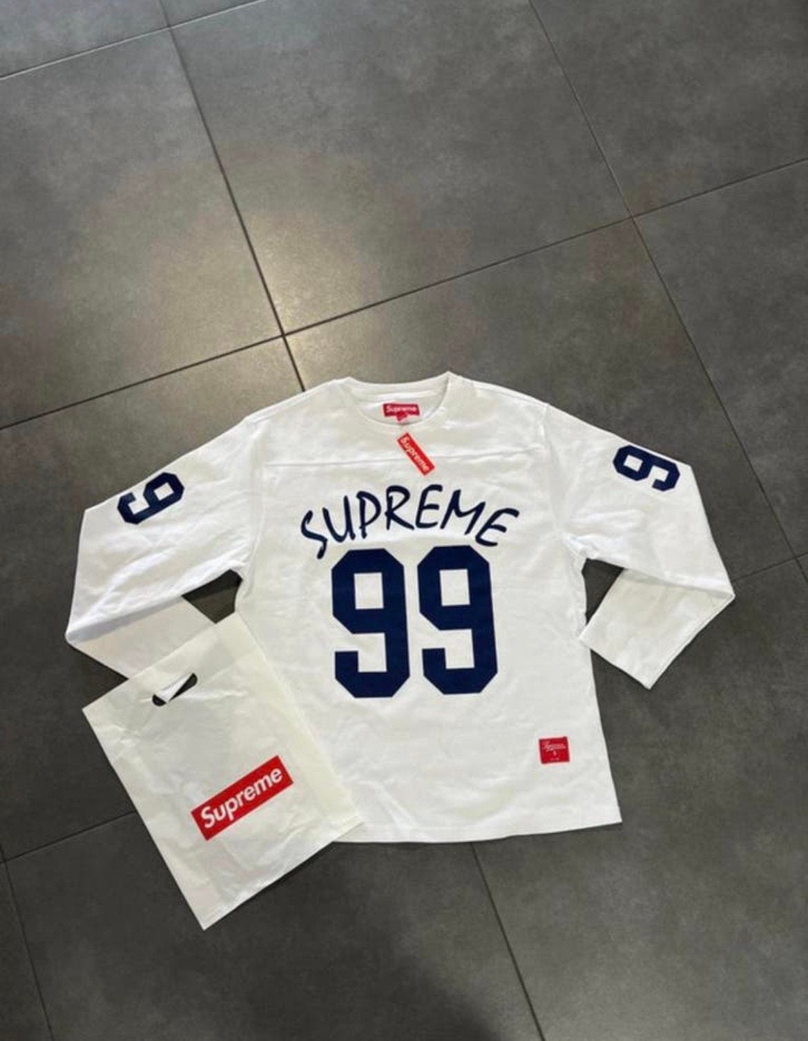 Supreme Longsleeve - S, Ophalen of Verzenden, Zo goed als nieuw, Maat 46 (S) of kleiner, Wit