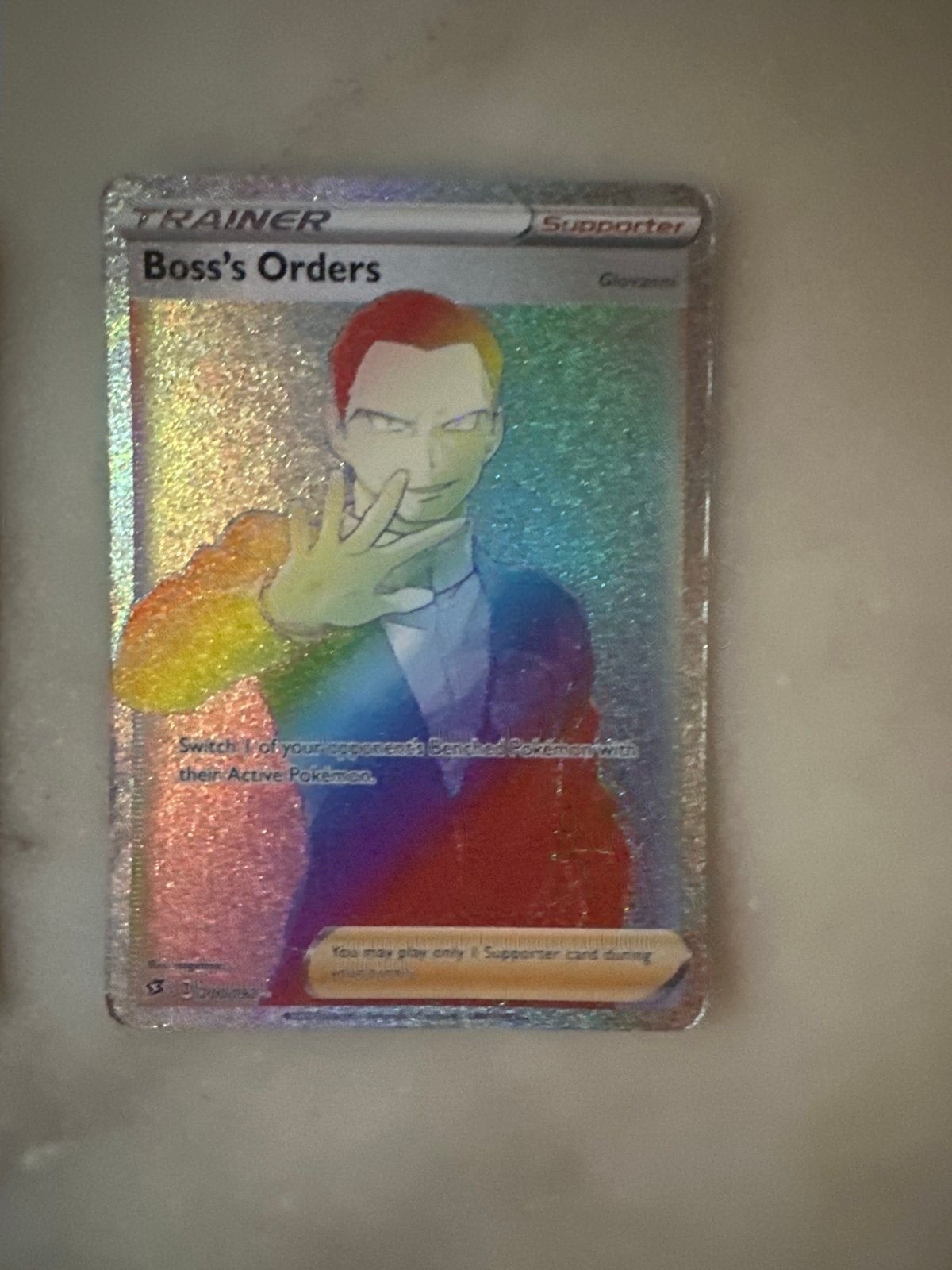Pokémon Kaarten: Boss's Orders & Charizard/Reshiram GX, Ophalen, Gebruikt, Meerdere kaarten, Foil