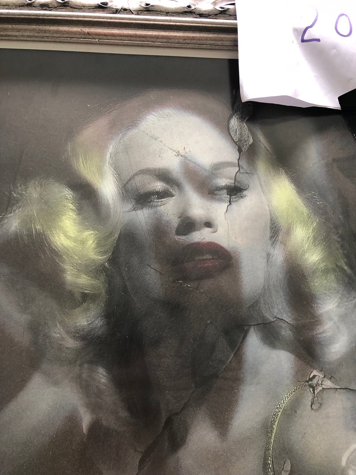 Zeefdruk Mamie Van Doren - Gesigneerd, Antiek en Kunst, Kunst | Litho's en Zeefdrukken, Gesigneerd, Ophalen of Verzenden, Portret en Figuren