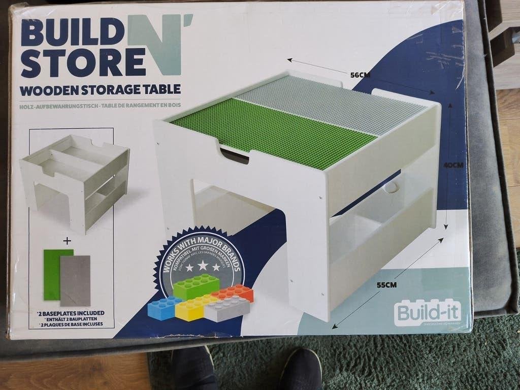 Lego Opbergtafel hout nieuw in doos, Ophalen, Lego, Nieuw, Grondplaat