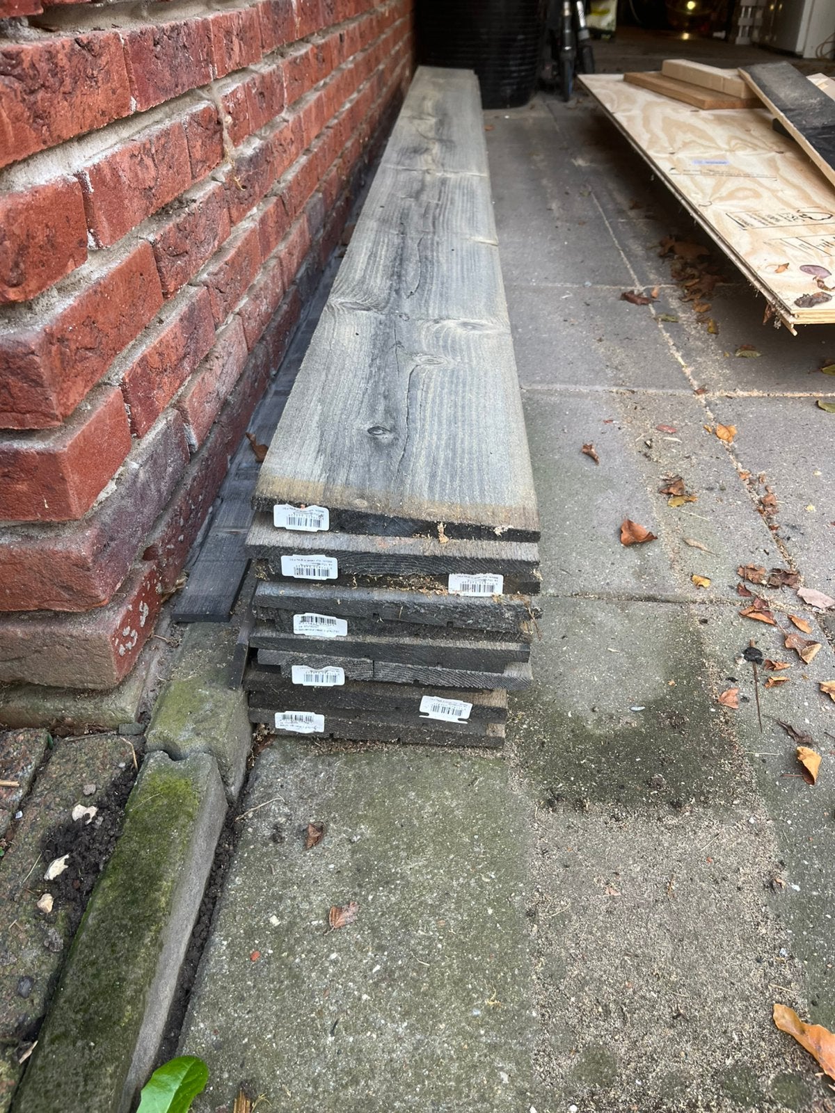 Zweeds rabat, douglas, Ophalen, Zo goed als nieuw, 250 cm of meer, Planken