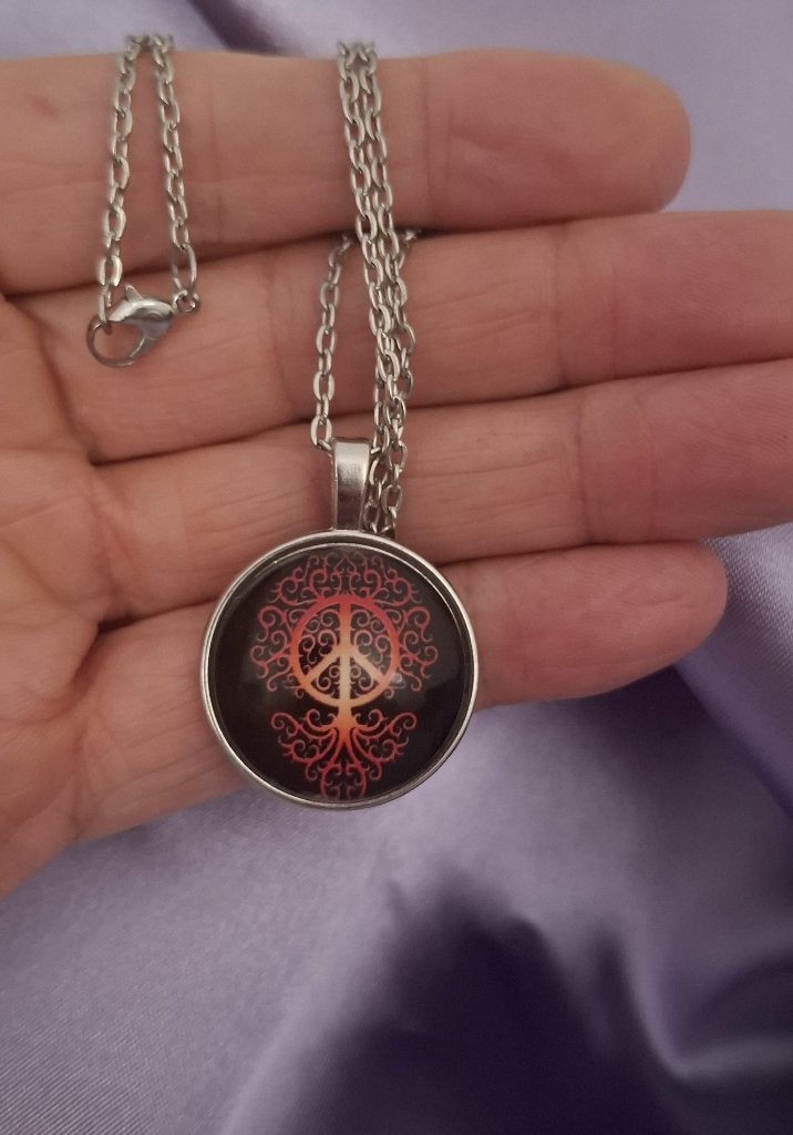 Tree of life met Vredesteken halskettinkje, Sieraden, Tassen en Uiterlijk, Verzenden, Nieuw, Zilver, Overige materialen