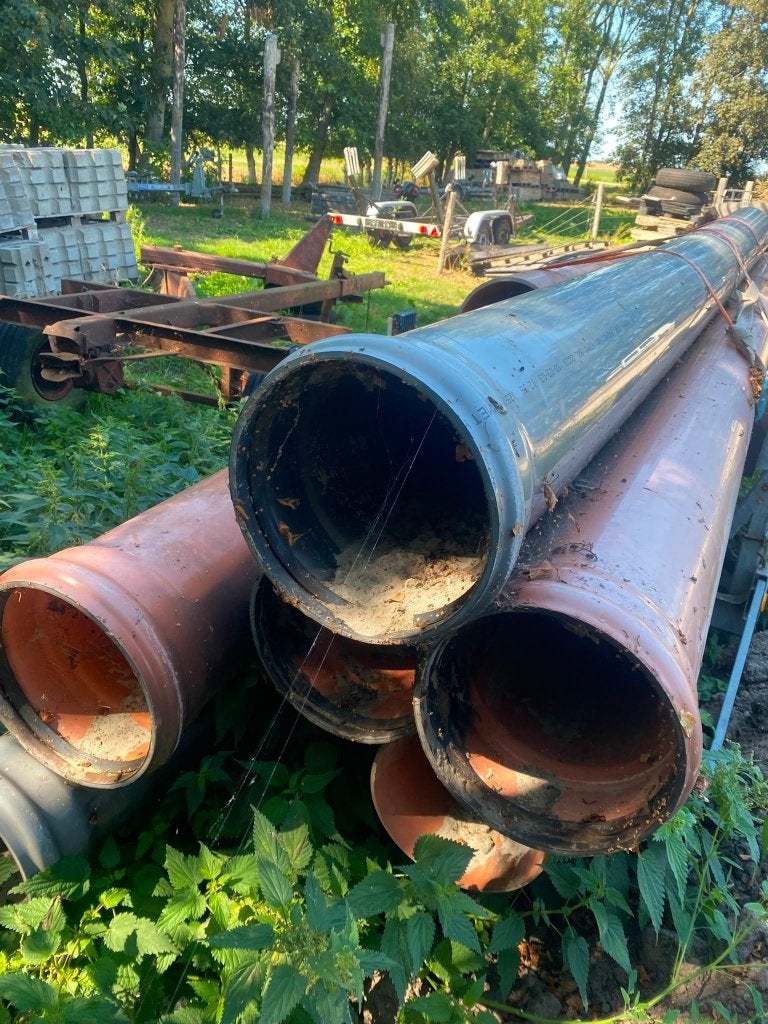 Rioolbuizen, Ophalen, Gebruikt, Pvc, Overige typen
